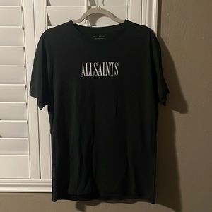 Size large black all saints tshirt